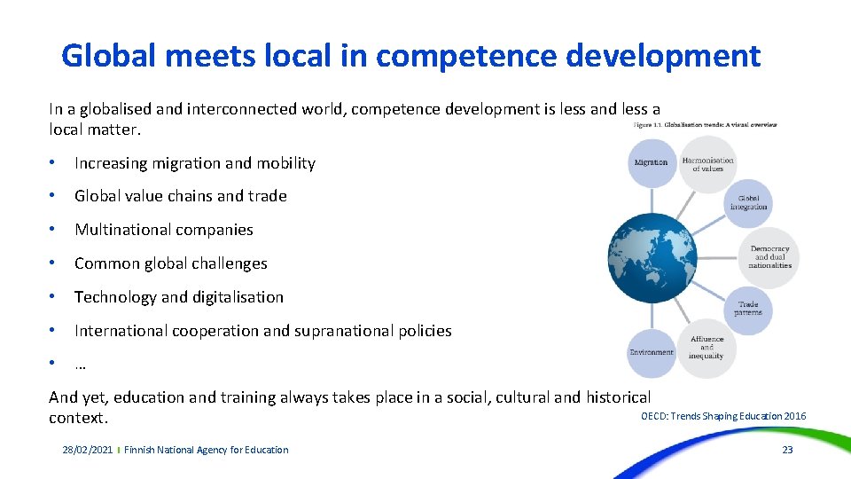 Global meets local in competence development In a globalised and interconnected world, competence development