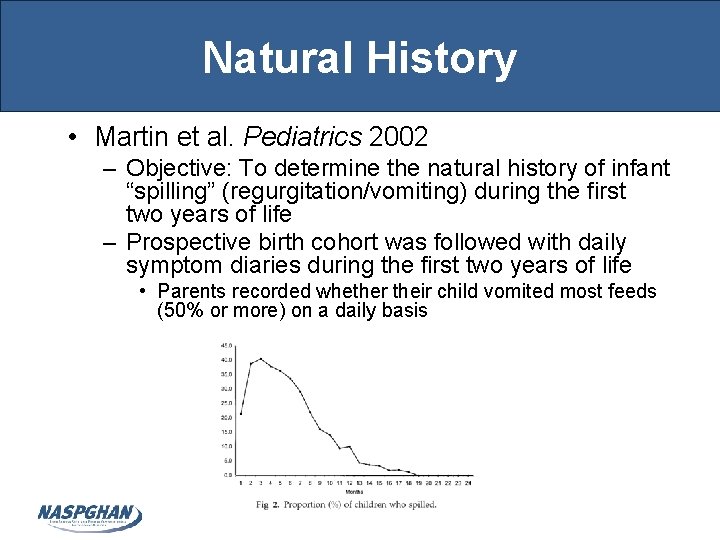 Natural History • Martin et al. Pediatrics 2002 – Objective: To determine the natural