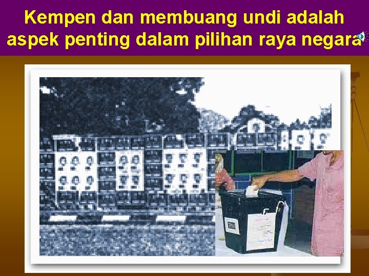 Kempen dan membuang undi adalah aspek penting dalam pilihan raya negara 