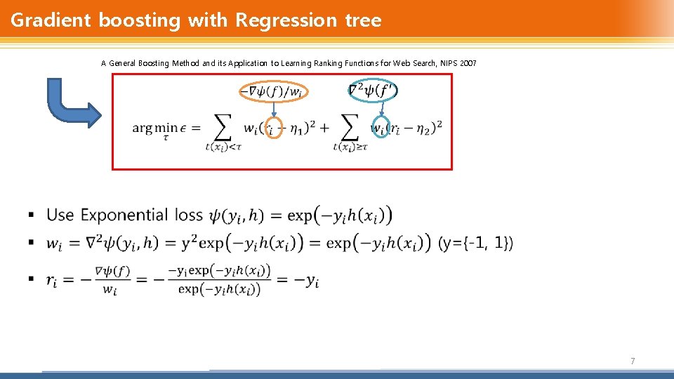 Gradient boosting with Regression tree § A General Boosting Method and its Application to