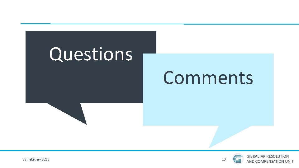 Questions 28 February 2018 Comments 13 