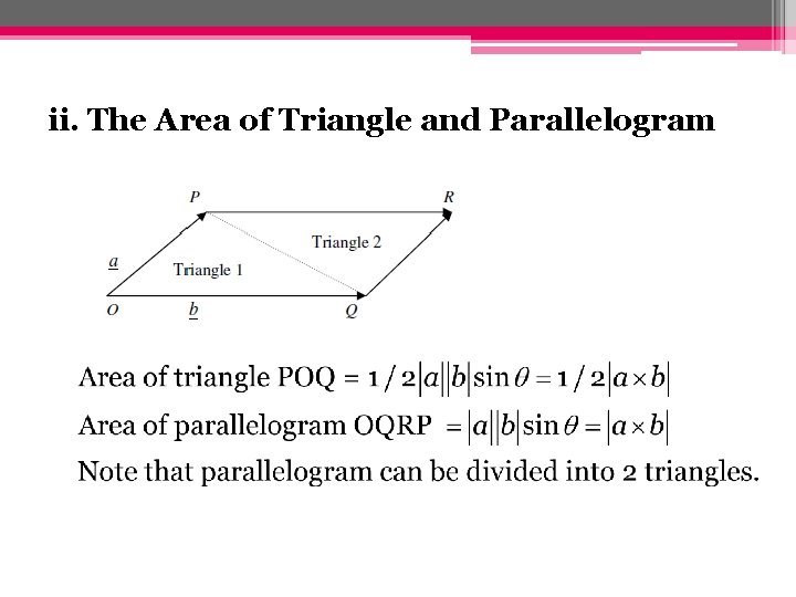 ii. The Area of Triangle and Parallelogram 