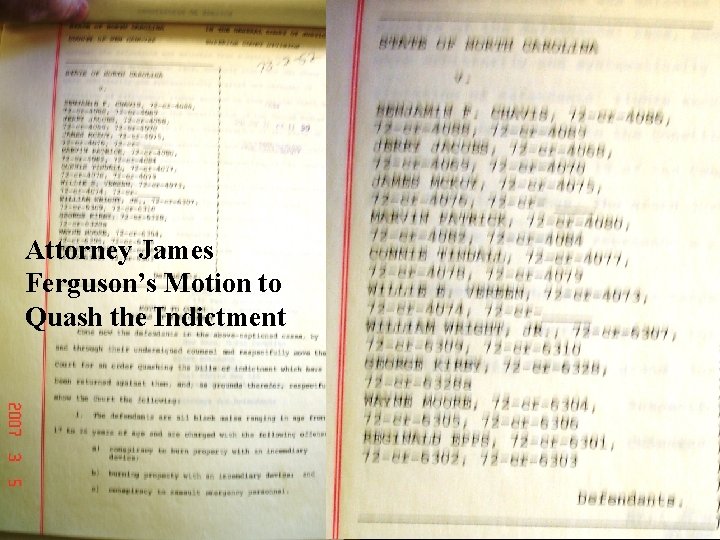 Attorney James Ferguson’s Motion to Quash the Indictment 