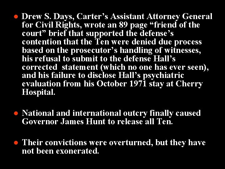 l Drew S. Days, Carter’s Assistant Attorney General for Civil Rights, wrote an 89