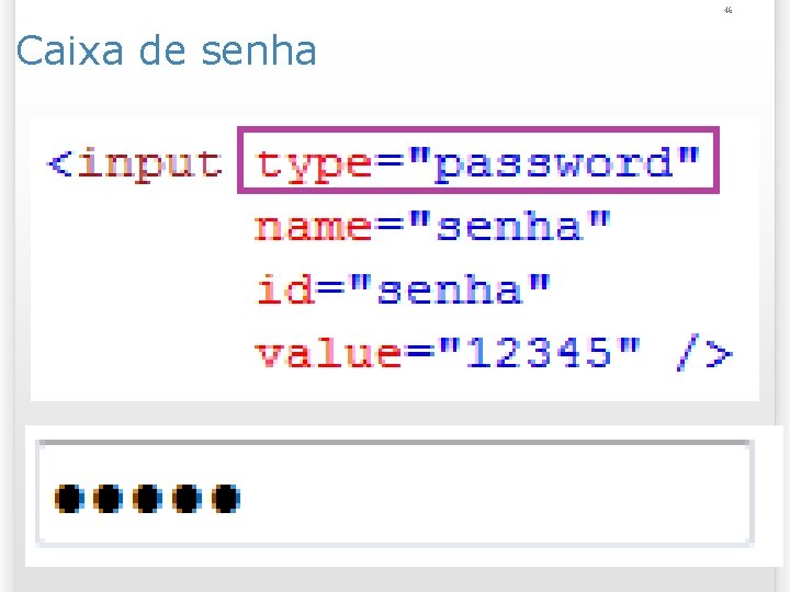 46 Caixa de senha 