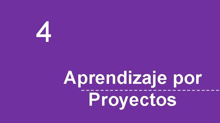 4 Aprendizaje por Proyectos 