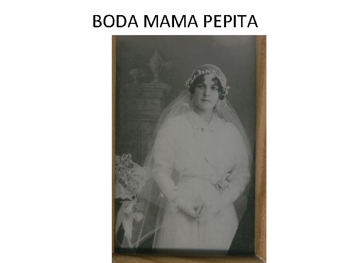 BODA MAMA PEPITA 