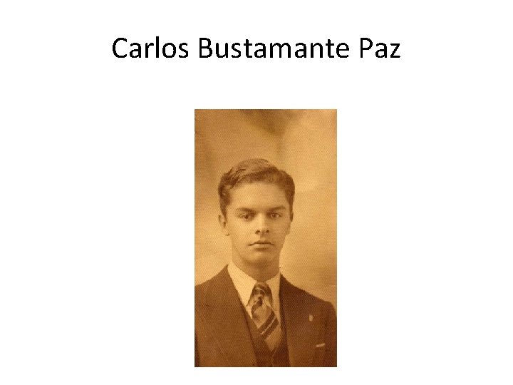 Carlos Bustamante Paz 