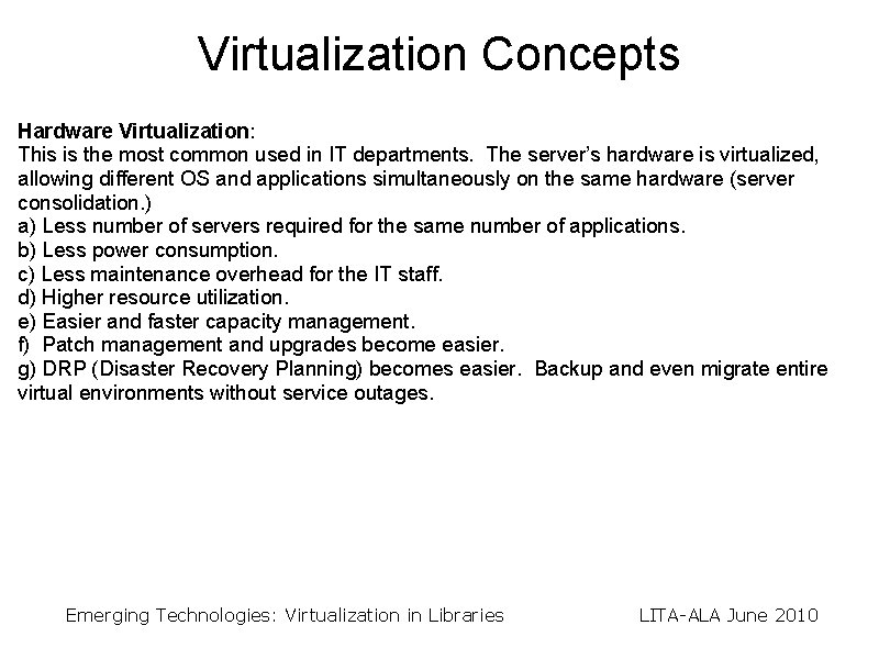 Emerging Technologies Virtualization in Libraries Dave Pcolar Systems