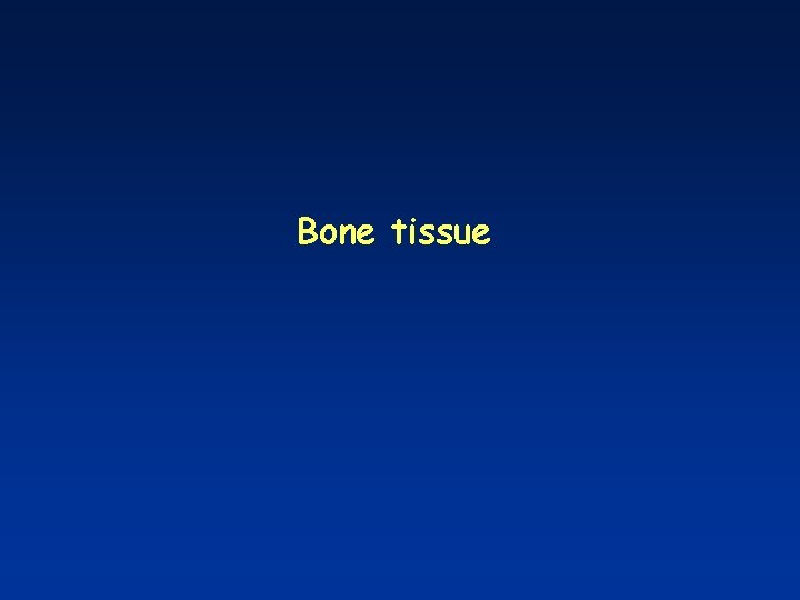 Bone tissue 