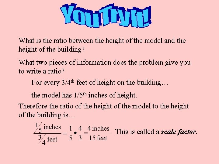 What is the ratio between the height of the model and the height of