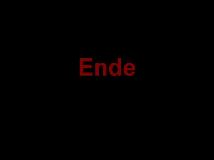 Ende 