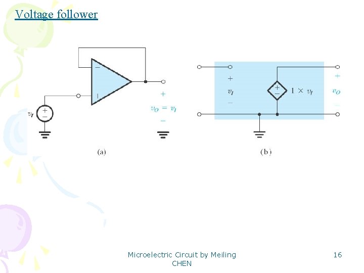 Voltage follower Microelectric Circuit by Meiling CHEN 16 
