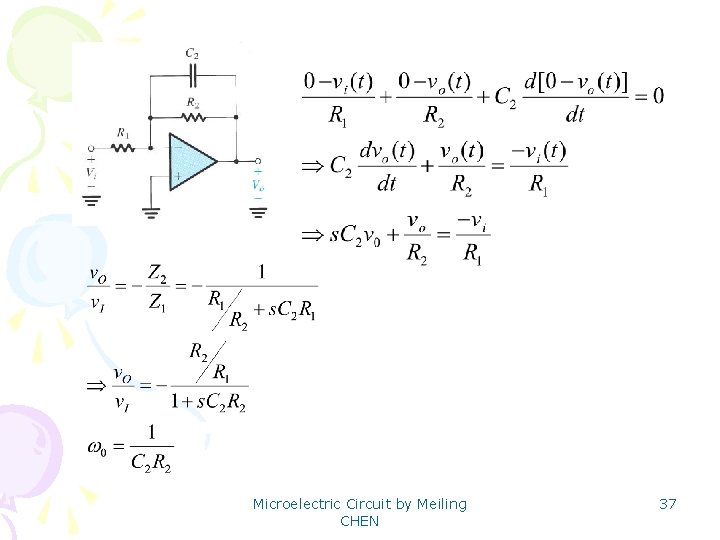 Microelectric Circuit by Meiling CHEN 37 