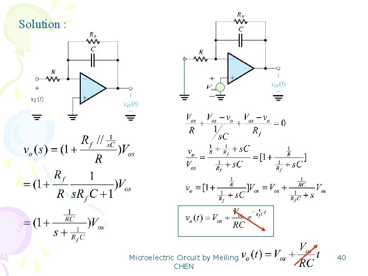 Solution : Microelectric Circuit by Meiling CHEN 40 