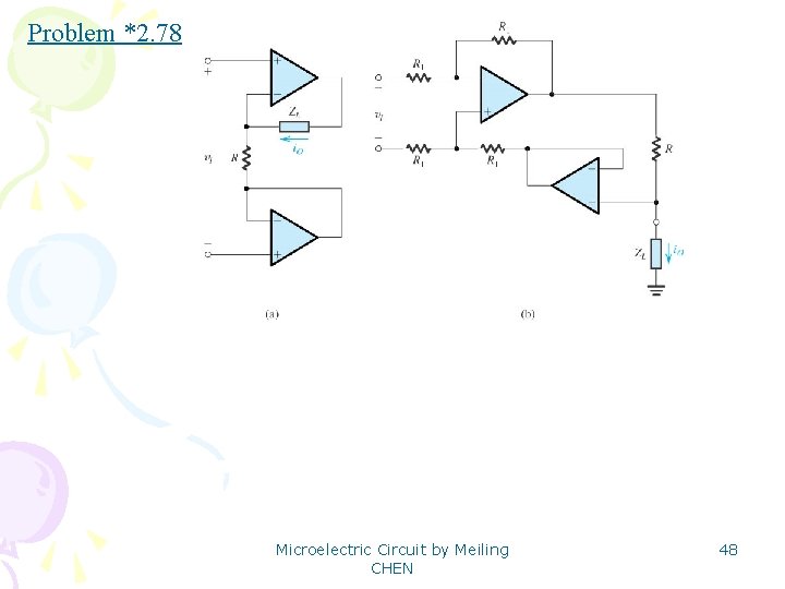 Problem *2. 78 Microelectric Circuit by Meiling CHEN 48 