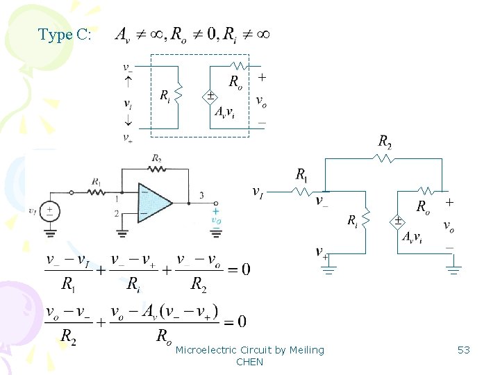 Type C: ± ± Microelectric Circuit by Meiling CHEN 53 