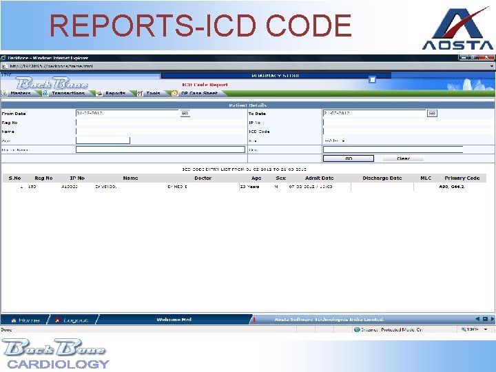 REPORTS-ICD CODE 