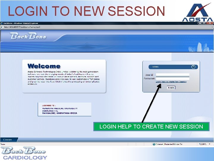 LOGIN TO NEW SESSION LOGIN HELP TO CREATE NEW SESSION 