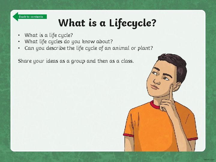 Back to contents What is a Lifecycle? • What is a life cycle? •