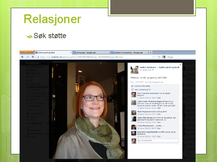 Relasjoner Søk støtte 