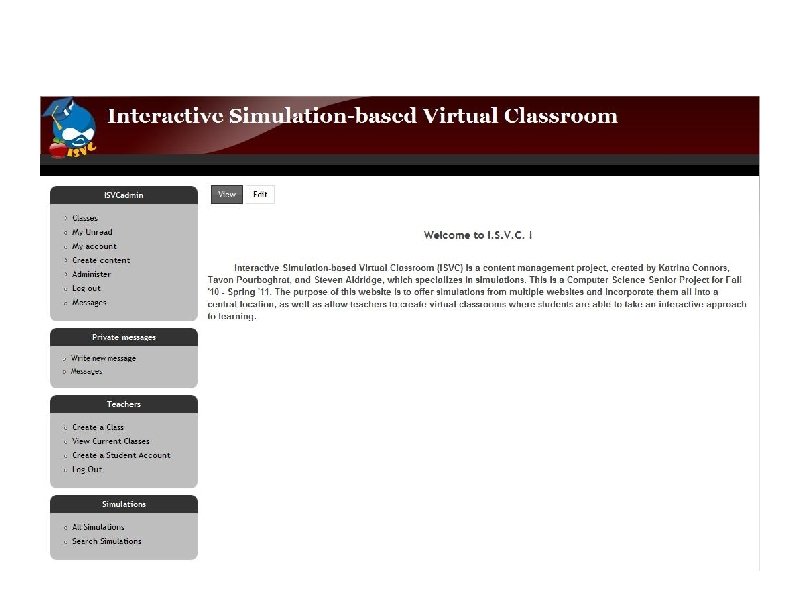 Administrator Interface 