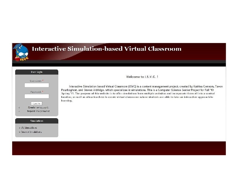Login Screen/General User 
