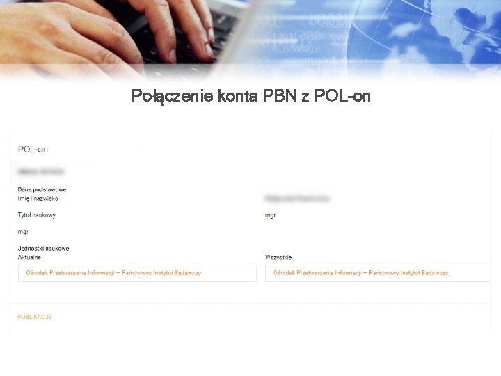 Połączenie konta PBN z POL-on 