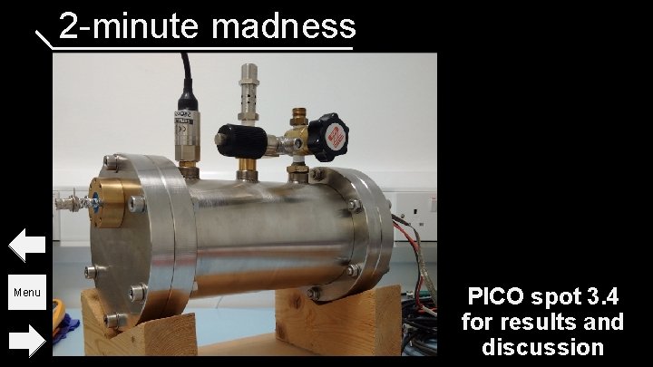 2 -minute madness Menu PICO spot 3. 4 for results and discussion 