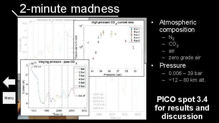 2 -minute madness • Atmospheric composition – – N 2 CO 2 air zero