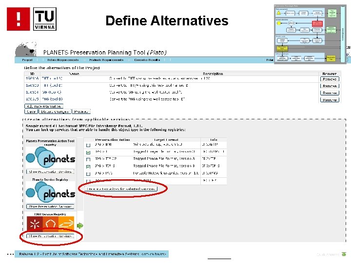 Define Alternatives . . . 