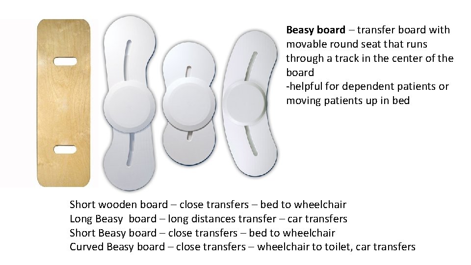 Beasy board – transfer board with movable round seat that runs through a track Beasy board – transfer board with movable round seat that runs through a track