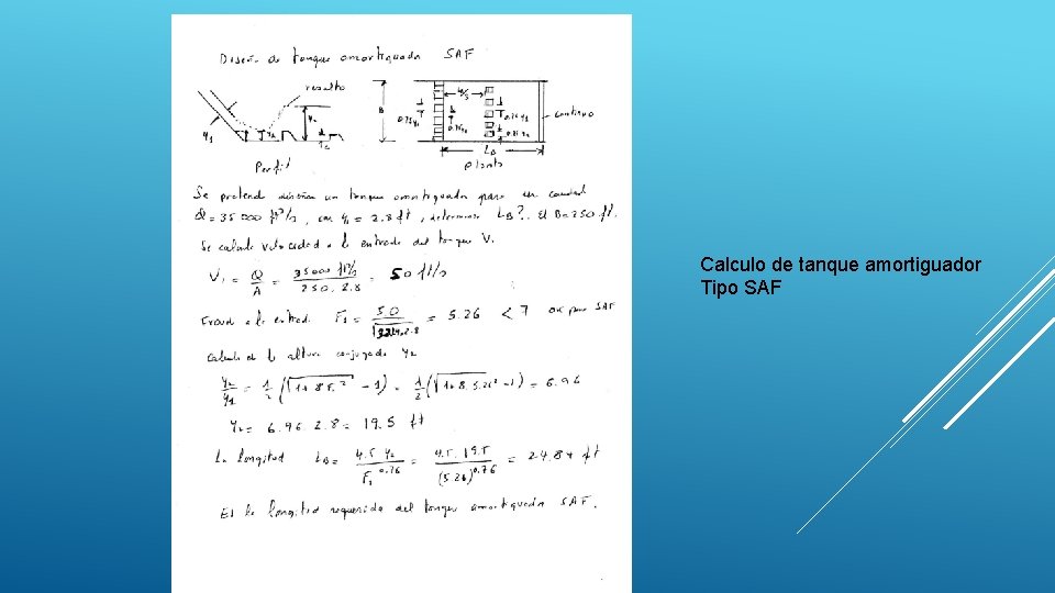 Calculo de tanque amortiguador Tipo SAF 