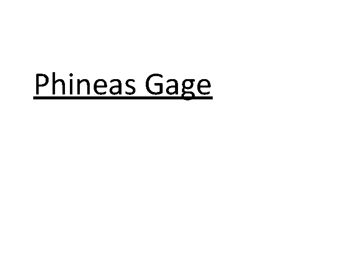 Phineas Gage 