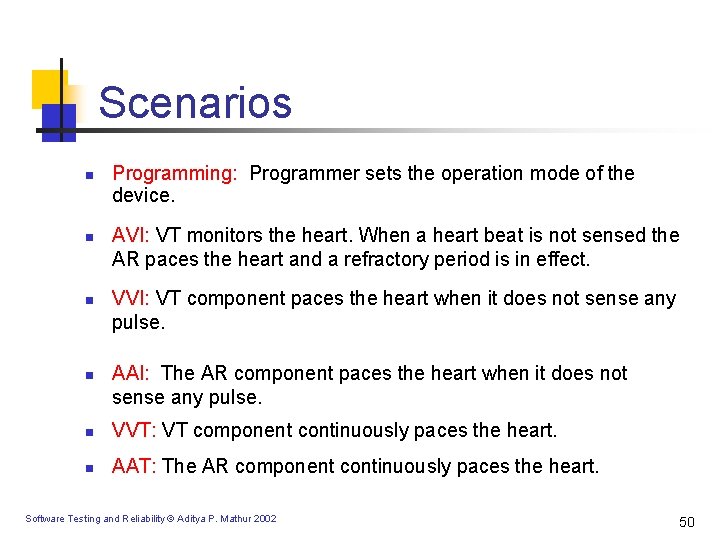 Scenarios n n Programming: Programmer sets the operation mode of the device. AVI: VT Scenarios n n Programming: Programmer sets the operation mode of the device. AVI: VT