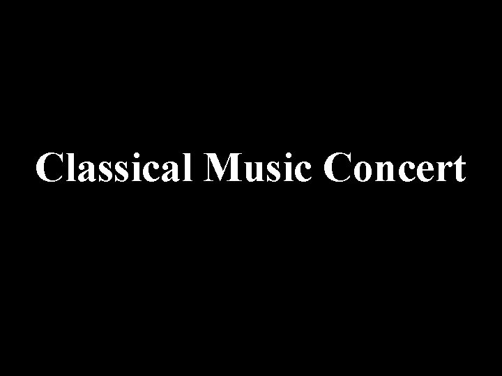 Classical Music Concert 