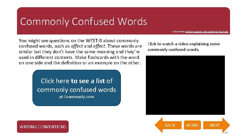 Commonly Confused Words Video from English Lessons with Adam on You. Tube You might