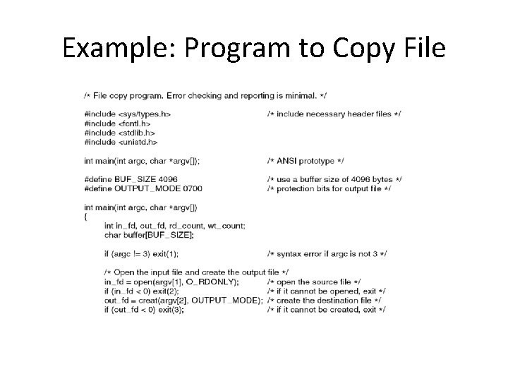 Example: Program to Copy File 