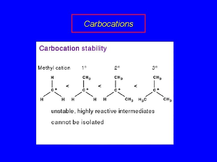 Carbocations 