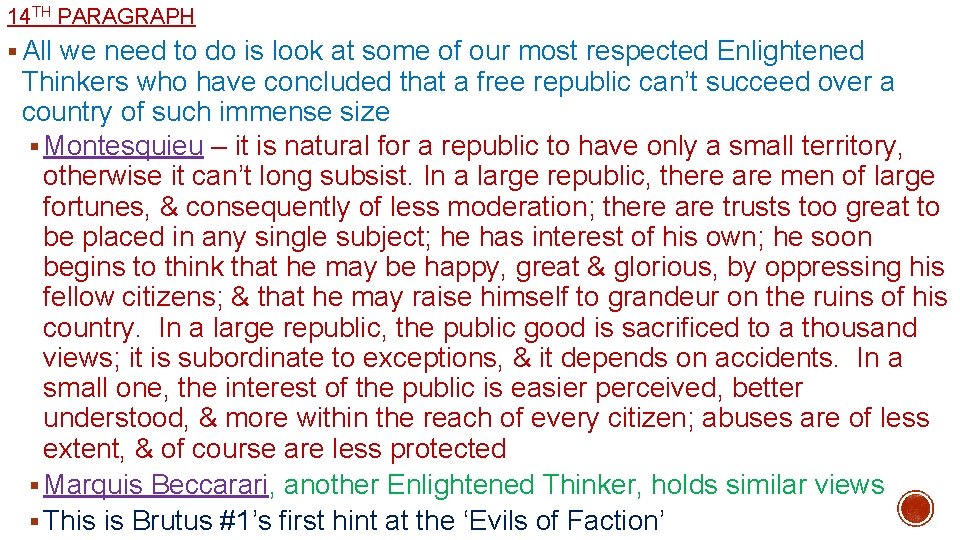 14 TH PARAGRAPH § All we need to do is look at some of