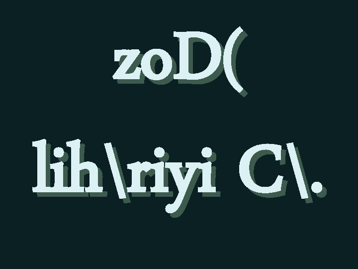 zo. D( lihriyi C. 