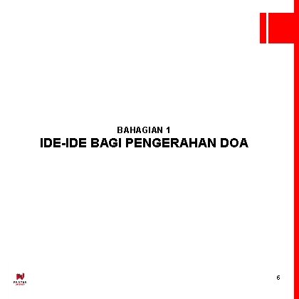 BAHAGIAN 1 IDE-IDE BAGI PENGERAHAN DOA 5 