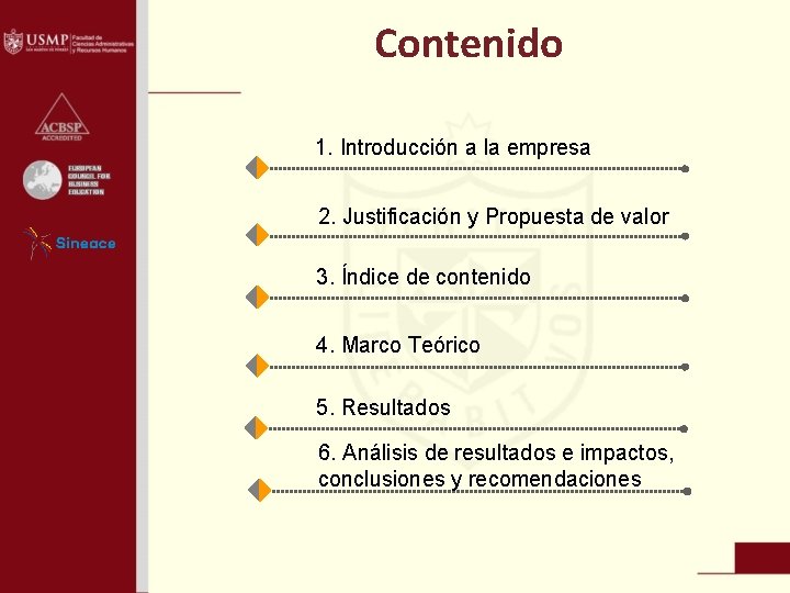 Contenido 1. Introducción a la empresa 2. Justificación y Propuesta de valor 3. Índice