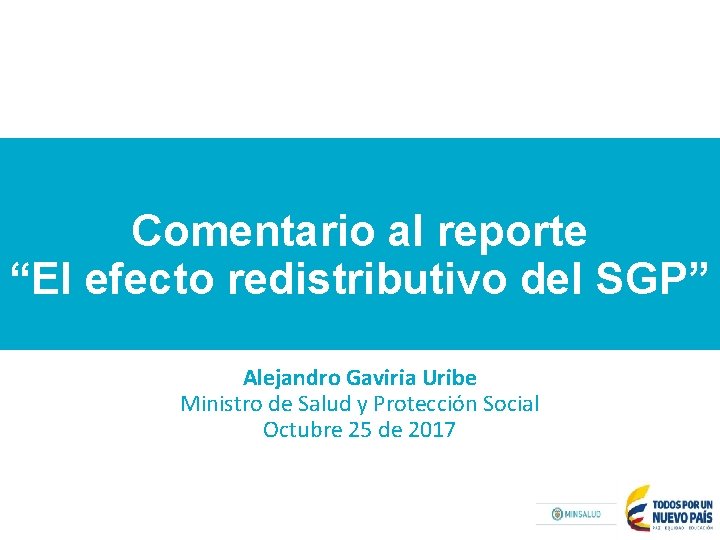 Comentario Al Reporte El Efecto Redistributivo Del Sgp