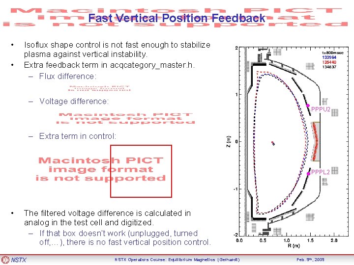 Fast Vertical Position Feedback • • Isoflux shape control is not fast enough to