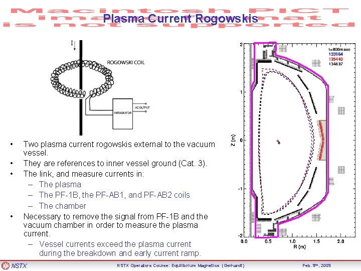 Plasma Current Rogowskis I • • Two plasma current rogowskis external to the vacuum