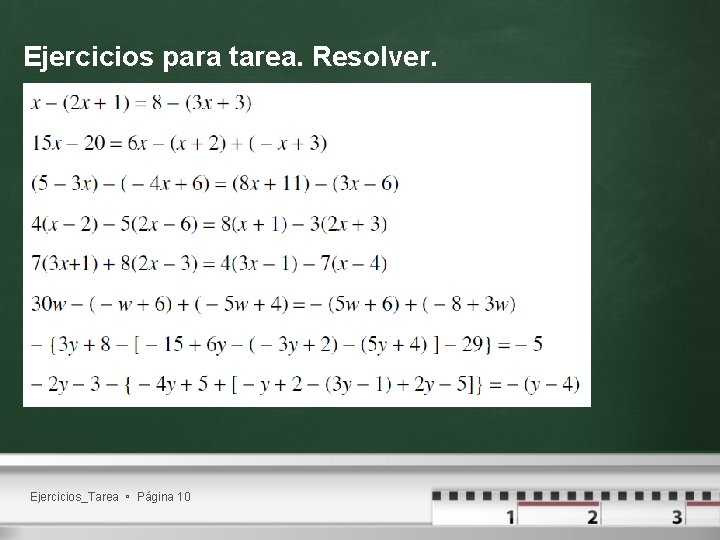 Ejercicios para tarea. Resolver. Ejercicios_Tarea Página 10 