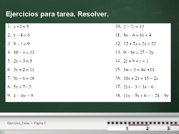 Ejercicios para tarea. Resolver. Ejercicios_Tarea Página 7 
