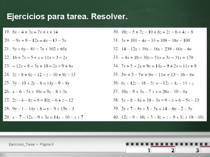 Ejercicios para tarea. Resolver. Ejercicios_Tarea Página 8 