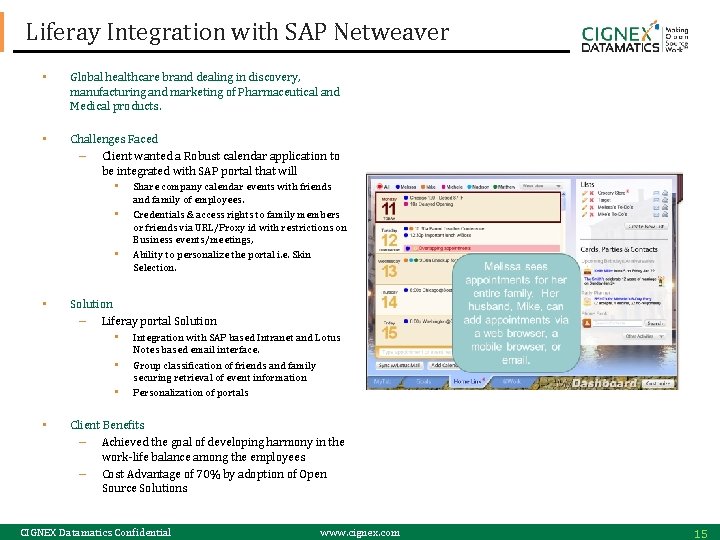 Liferay Integration with SAP Netweaver • Global healthcare brand dealing in discovery, manufacturing and